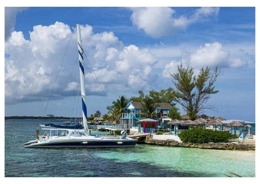 Bahamas: Swimming Pigs & Snorkeling Cruise with Lunch & Rum - Meeting the swimming pigs near Rose Island