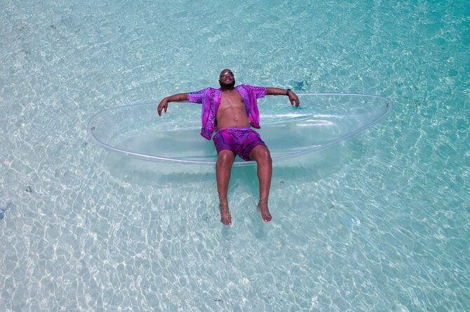 Clear Kayak Drone and Beach Private Photography in The Bahamas - A short water briefing before the photos