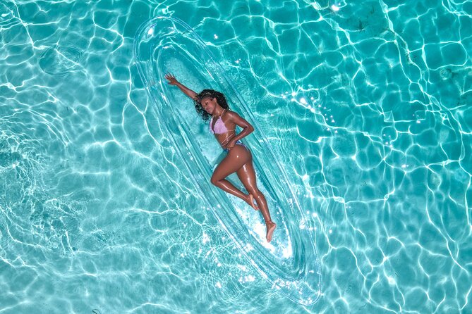Clear Kayak Drone Photoshoot in Nassau Bahamas - Why Saunders Beach is the right setting