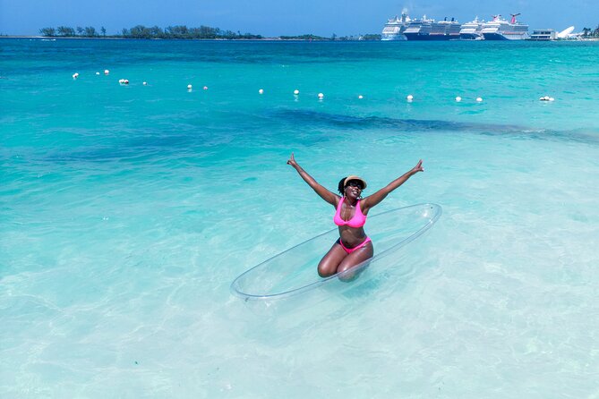 Clear Kayak Photoshoot+Free Cocktail Nassau, Bahamas - The shaded area makes a short session easier