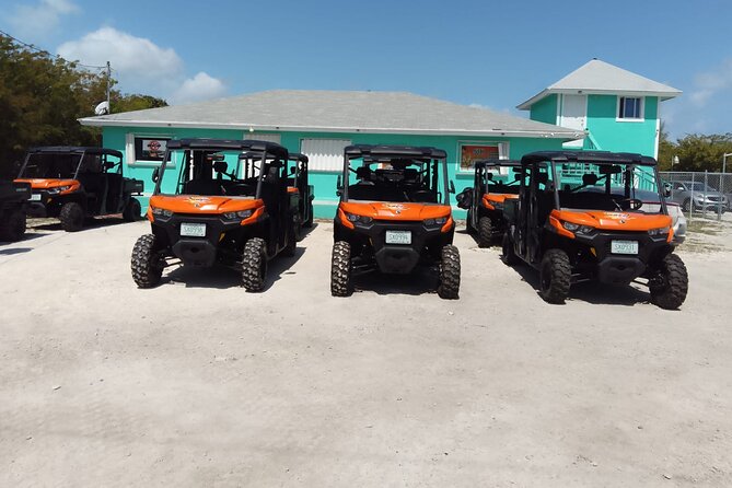 Exuma,Bahamas: 6 Seater Buggy/Jeep Rental with Bluetooth speakers - Tropic of Cancer Beach and the southern route