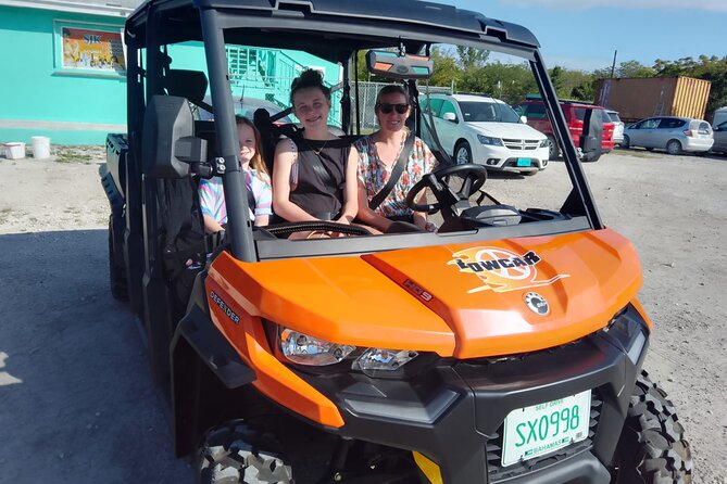 Exuma,Bahamas: 6 Seater Buggy/Jeep Rental with Bluetooth speakers - What the ride feels like on island roads