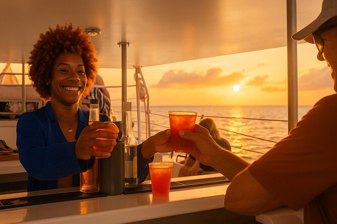 Grand Bahama Catamaran Sunset Cruise with Drinks and Snacks - Following Grand Bahama’s Shimmering Coastline