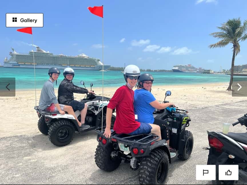 Nassau, Bahamas: ATV Quad Bike Rental - Picking up the ATV on Sands Road