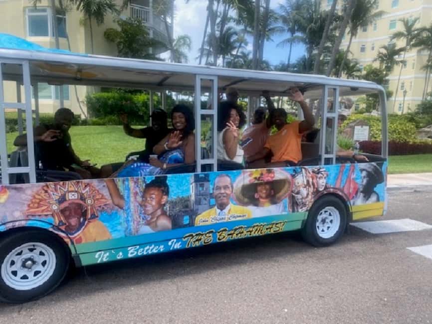 Nassau: Bahamas Culture Tour with Electric Trolley and Water - The ride from the Straw Market