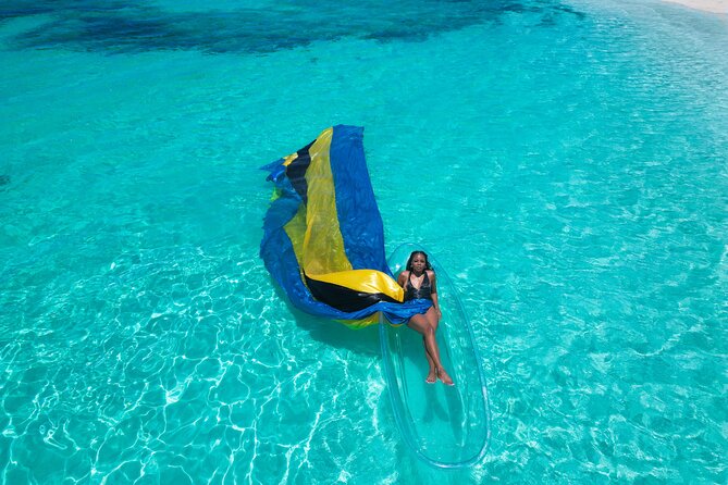 Nassau Clear Kayak Drone Photoshoot- Floating Dress - Who will enjoy this most