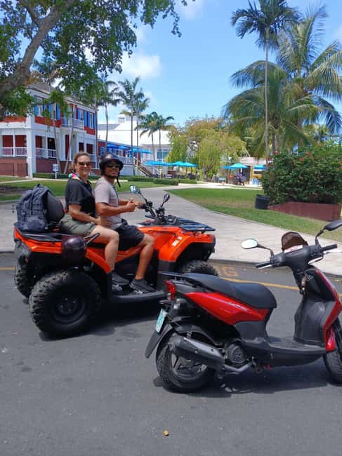 Nassau: Guided Scooter/ATV Rental or Tour w/Beach Day Bundle - Fort Montague, Fort Charlotte, and Fort Fin Castle