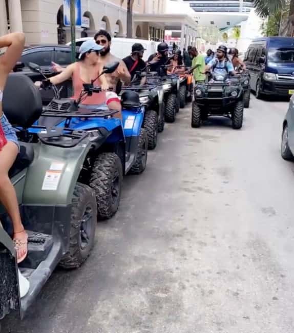 Nassau: Self Drive Speed Boat & Guided ATV Tour + Free Lunch - Taking the ATV Through Nassau