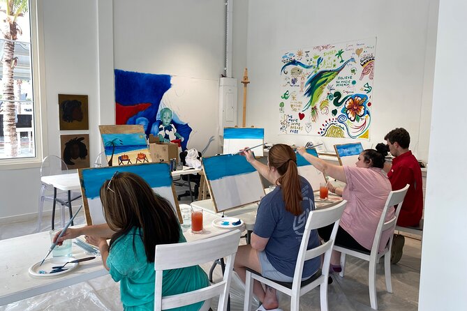 Paint and Sip at the Gallery and Wine Bar - What happens when you arrive at The Gallery & Wine Bar