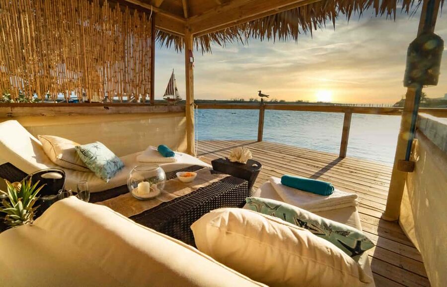 Pearl Island: Private Ocean View Cabana with Lunch - Two beaches, warm water, and a lighthouse walk