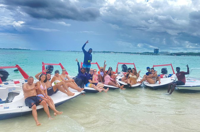 Self Drive Speedboat and Swim with the Pigs - Arriving at the Private Pig Island