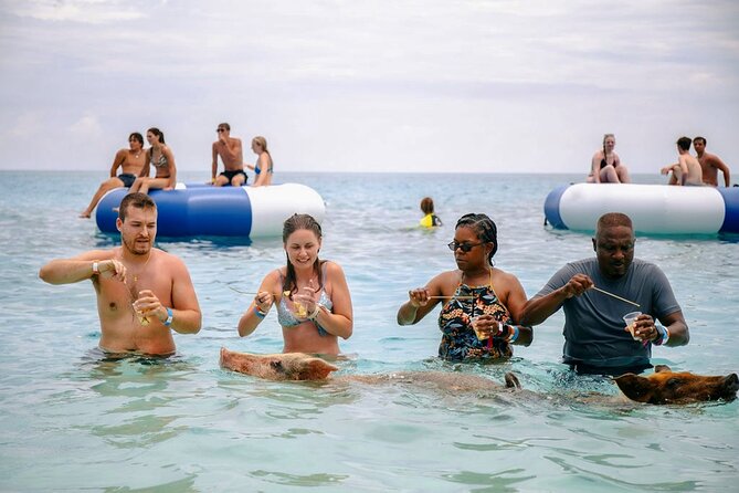 Swimming Pigs Of Rose Island Water Taxi Nassau Bahamas - Leaving Nassau by water taxi